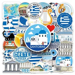Aesthetic Greece Travel Stickers Set - Decorative Art and Craft Collection (50PCS)