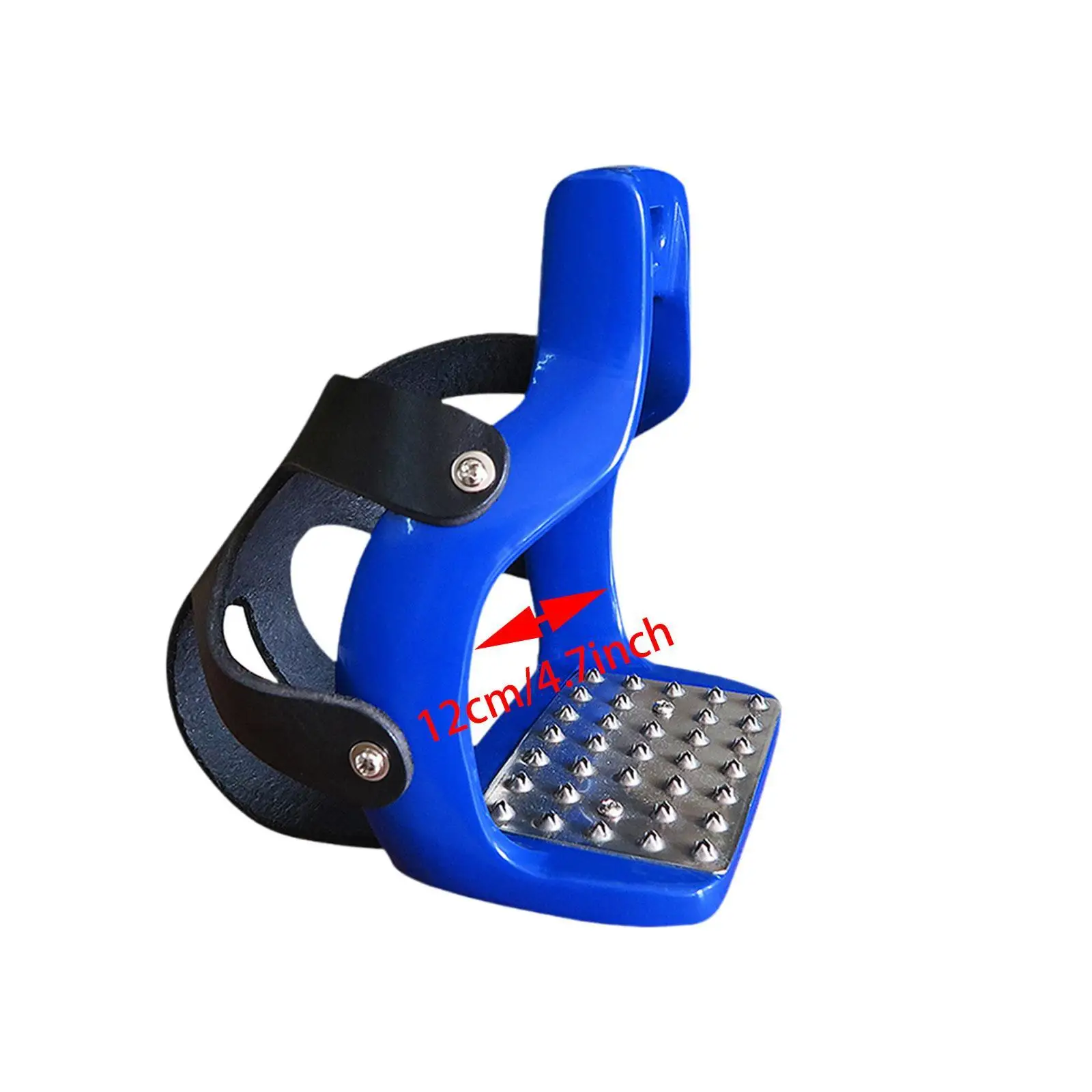 2x Horse Riding Stirrups, Horse Saddle Stirrups, Professional Aluminum English Riding Protection Saddle for Equestrian 5