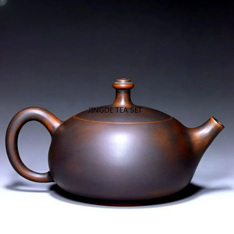 220ml handmade Qinzhou mud star purple clay tea set pottery kiln exchange Guifei pot household filter pot