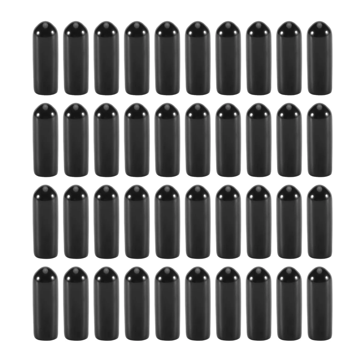 100Pcs Rubber End Caps 4Mm ID PVC Round Tube Bolt Cap Cover Screw 100pcs-rubber-end-caps-4mm-id-pvc-round-tube-bolt-cap-cover-screw