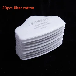 Silicone Dustproof Respirator with Protective Goggles (20pcs filter cotton)