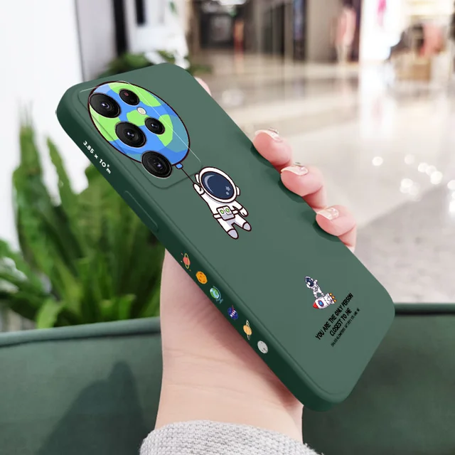 Travel Around Space Phone Case For Samsung Galaxy S22 S21 S20 Ultra Plus FE S10 S9 S10E Note 20 ultra 10 9 Plus Cover Dark Green 1