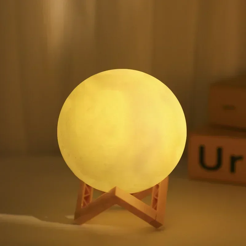 3D Moon Lamp Night Light Energy-efficient Room D&eacute;cor Special Occasions bedroom apex legends led night light