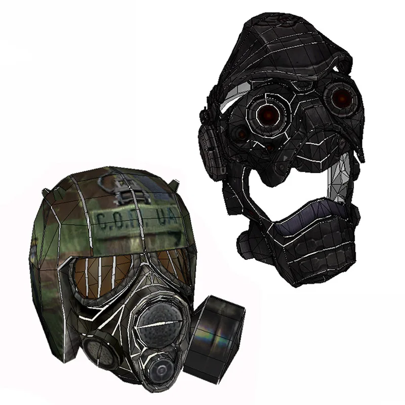 1:1 Stalker M12 Helmet Spectre Mask Game Star 3D Paper Model Wearable ...