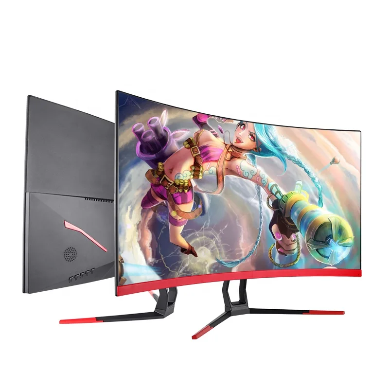 Prodotto Più Venduto Monitor Da Gioco Per Computer Led Fhd 2K Monitor Lcd Monitor Curvo R1800 Da 27 Pollici 144Hz