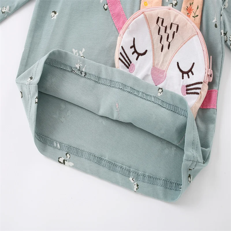 Jumping Meters 2-7T Real Bag Girl Long Sleeve Girls T Shirts Kids Autumn Spring Kids Boys Clothes Fashion Dots Toddler Shirts 5