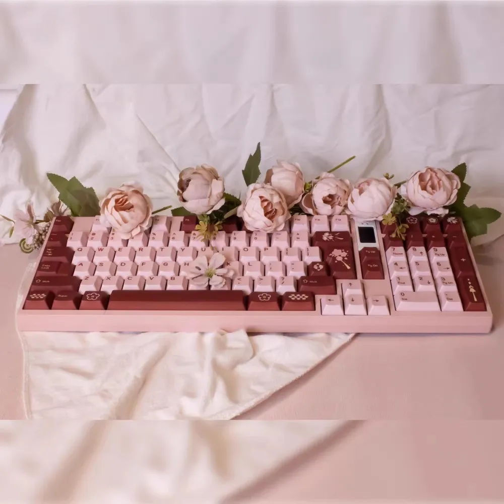 Honkai Impacto Elysia Keycaps Pbt Anime Gaming Key Caps Perfil Cereja Keycap Lightproof para Teclado Interruptor mx 140 Teclas por Conjunto - Imagem 2