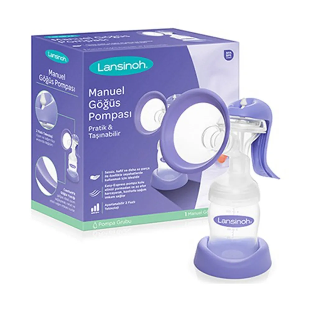 Lansinoh Manual Breast Pump and Bottle