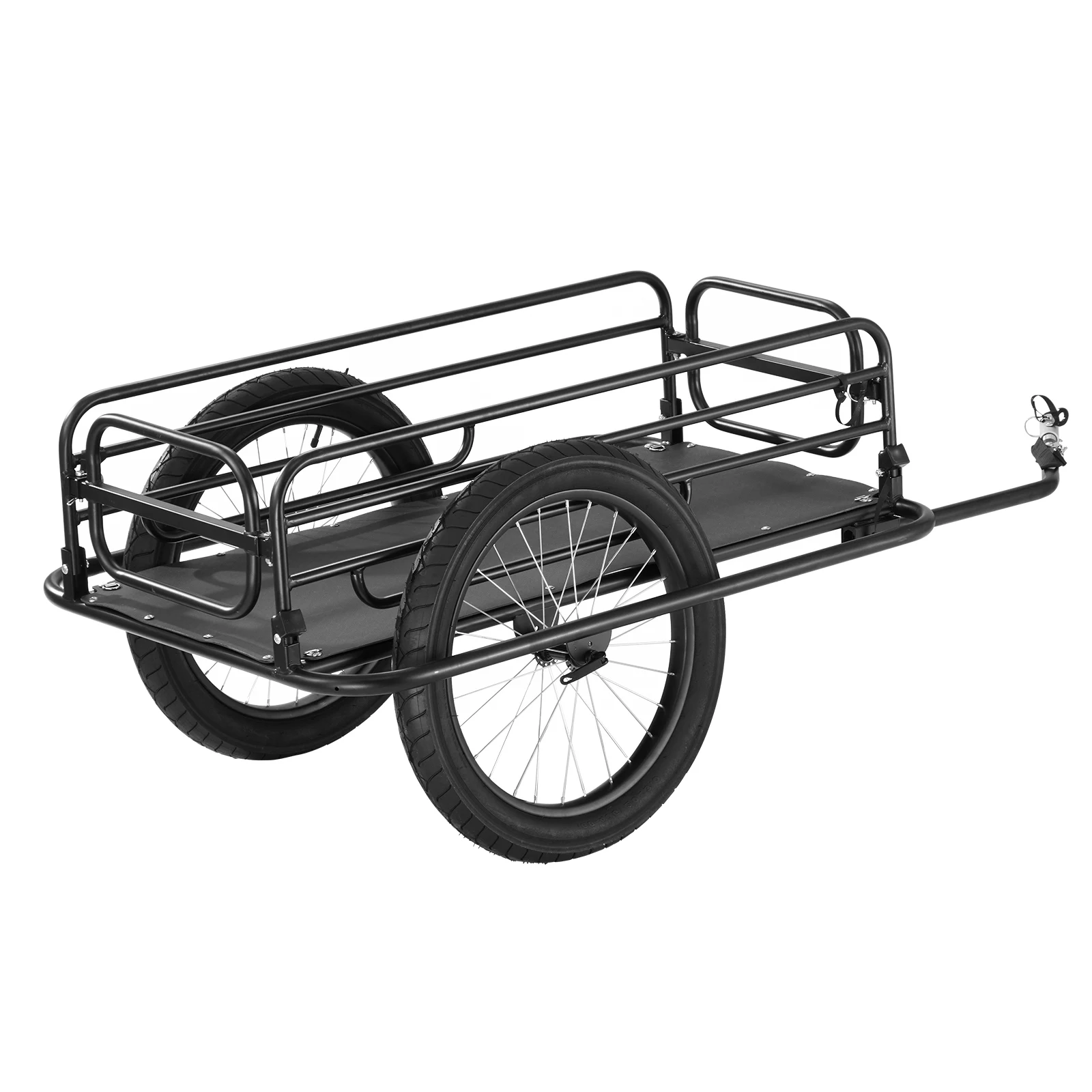 275 lbs Foldable Bike Cargo Trailer with Hitch