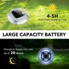 Solar Outdoor Driveway Lights 12 Pack Deck Dock Waterproof Markers Step Garden Patio 2 Color Modes LED Beads Rustproof Aluminum 5