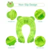 Toddlers Toilet Seat, Recyclable Potty Seat Cover for Travel Portable Folding Non Slip Silicone Pads Potty Training Seat 4