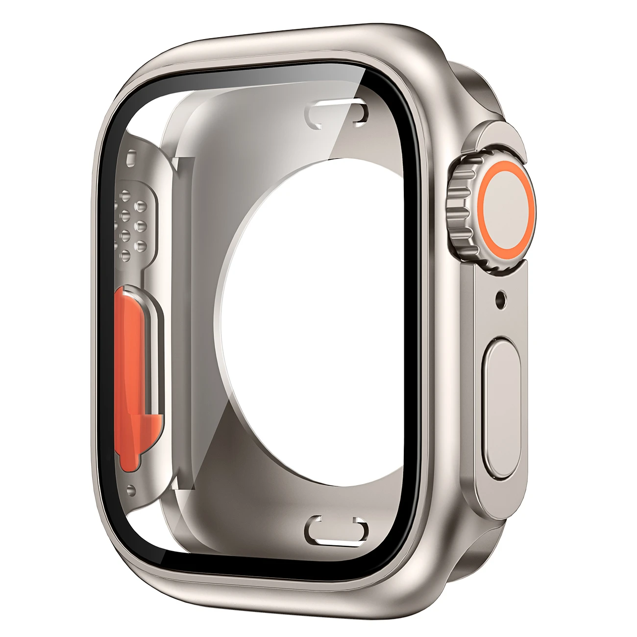 Фото Защитная крышка экрана для Apple Watch 44 мм 45 мм 40 мм 41 мм, жесткий задний бампер из ПК для планшетов iwatch 9 8 7 6 5 4, смените на ультра №2