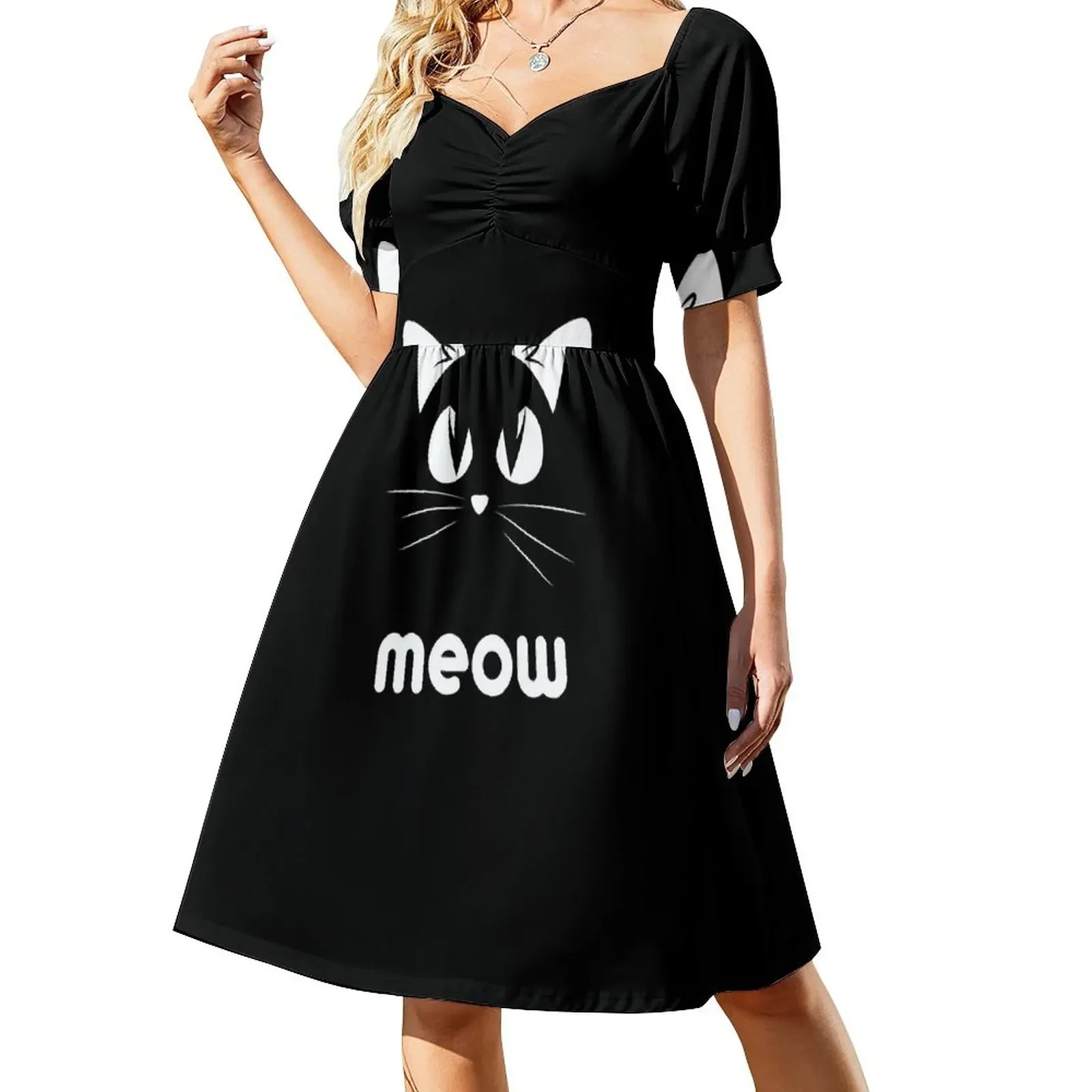 

Cat meow - for cat lovers Sleeveless Dress summer dresses for women 2024 Party dresses