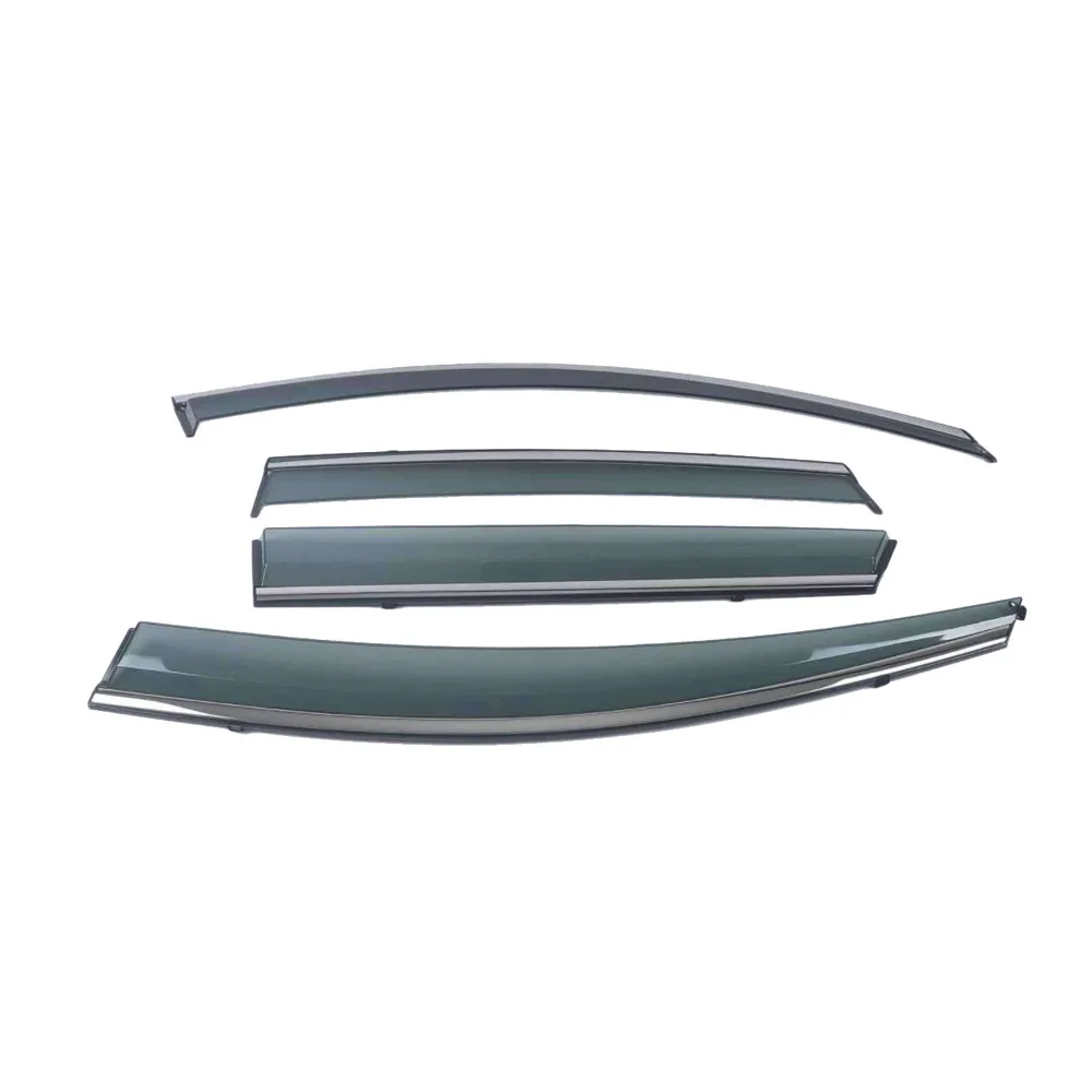 Car Cover Plastic Window Glass Wind Visor Rain/Sun Guard Vent Frame Lamp 4PCs For Renault Kadjar