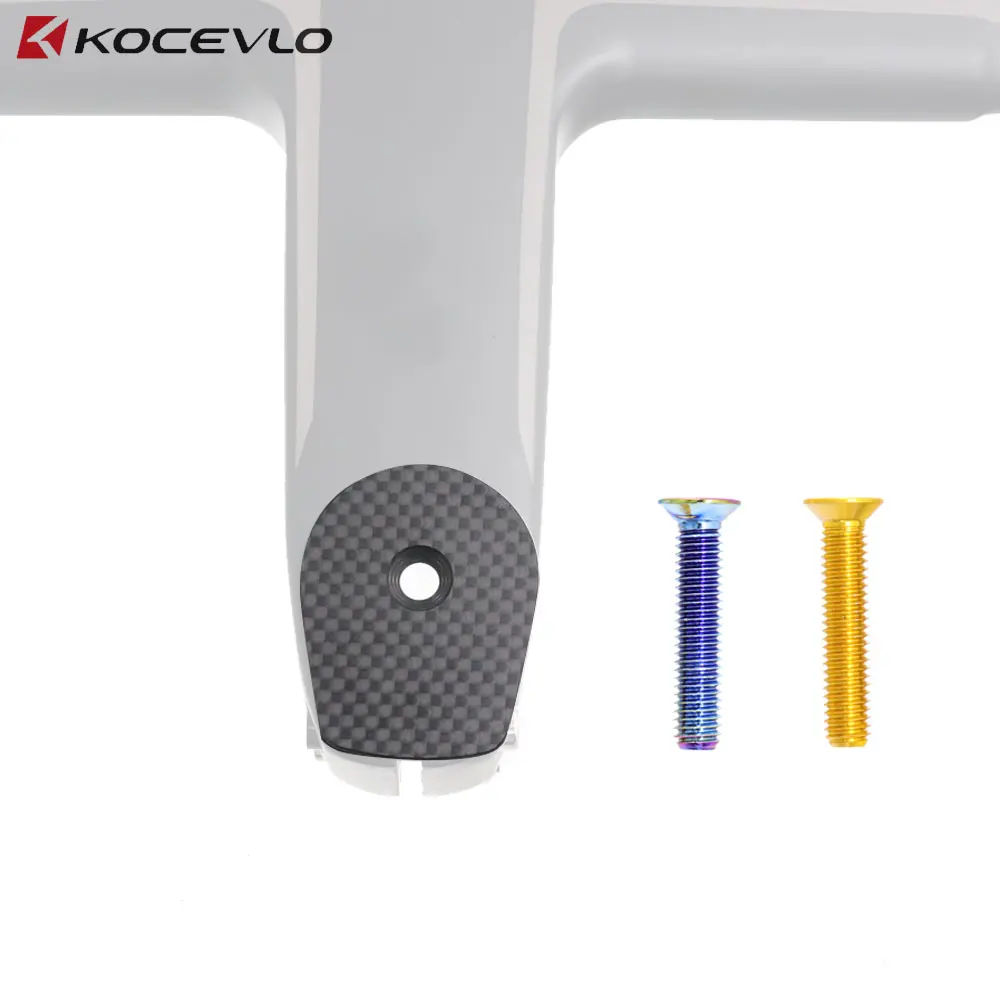 

Kocevlo Carbon Bicycle Stem Top Cap with Screw For H31 H11 H36 handlebar Carbon top cover stem cover
