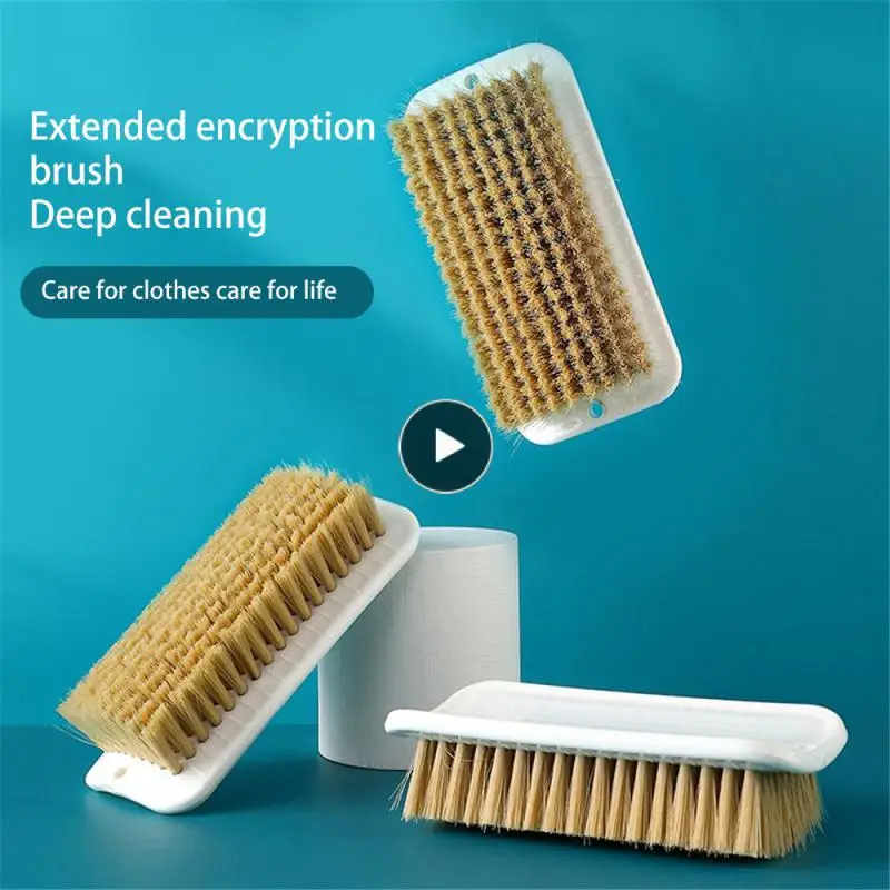 

Plastic Shoe Brush Reliable Multipurpose Ergonomic Design Gentle On Clothes Anti-slip Handle Laundry Supplies Brush Convenient