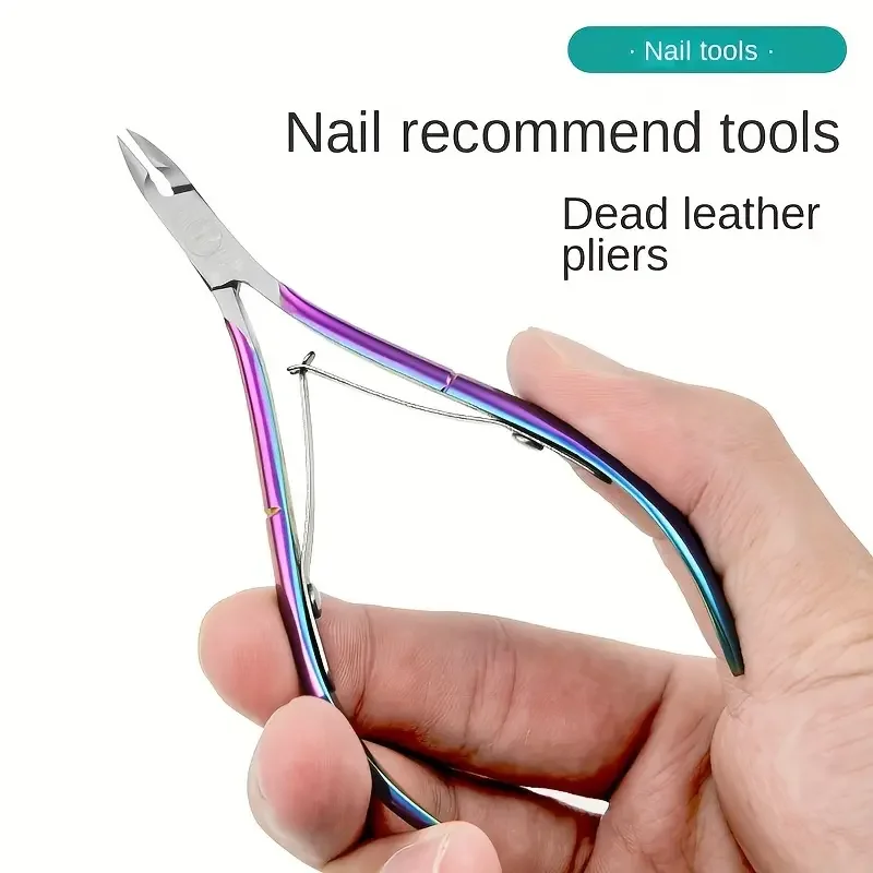 Nail Clippers 1pc Nail Cuticle Clippers Stainless Steel Tweezers Pusher Dead Skin Removal Scissors Clippers Manicure Tools