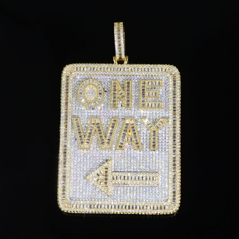 special chain necklace★Wanna One キム・ジェファン着用 Hip Hop Geometric Rectangle Letter One Way Pendant Necklace