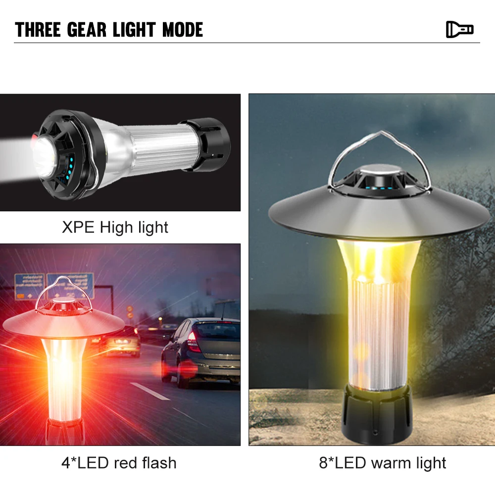 3000mAh Camping Lantern 5 Lighting Modes