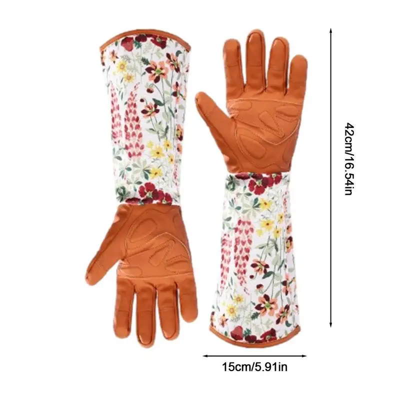 Gardening Gloves Gardening Planting Durable Waterproof Work Glove Long Gardening Thorn Proof Rose Pruning Garden Glove