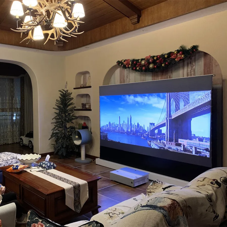 CES 2023: presentan el primer proyector con pantalla enrollable integrada