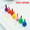 1/5/10 Pcs Creative 7 Colors Sugar-Coated Round Gourd crayon Cartoon Graffiti Pen Fun Learning Stationery Gifts For Kids 6