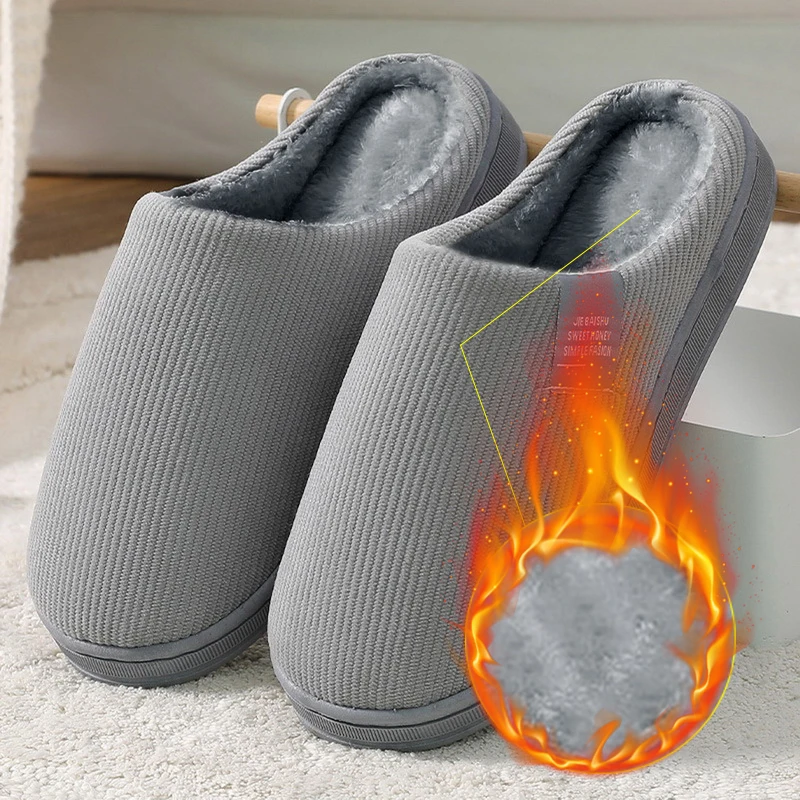 Buy ChayChax Waterproof Slippers Women Men Fur Lined Clogs Winter