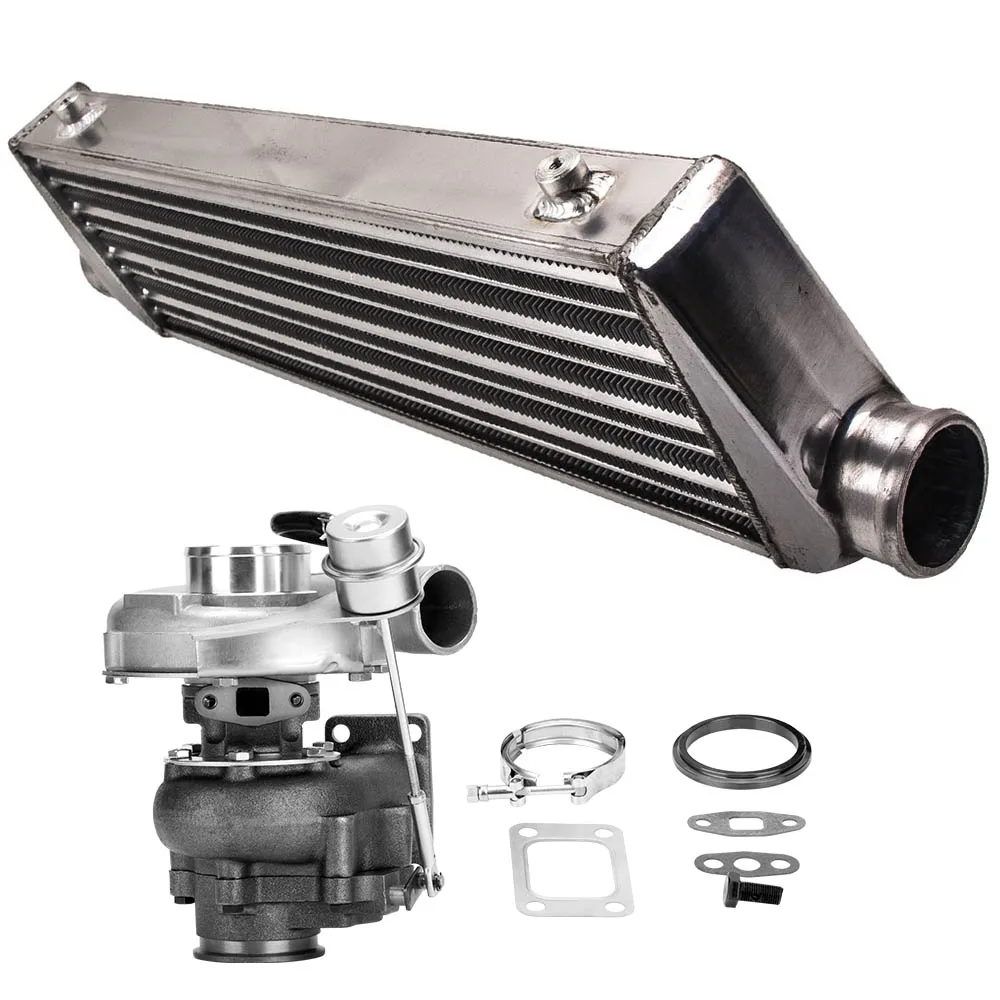 T04E T3 Turbo Charger Kit 400 + Hp Stage Iii Wastegate + 27X7X2.5 Intercooler