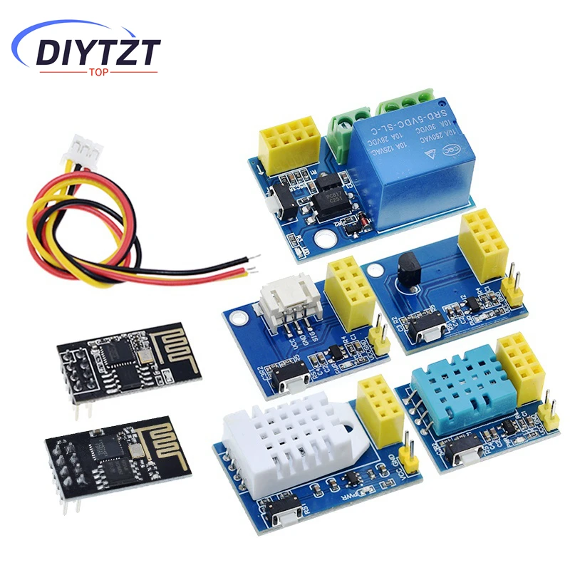 DIYTZT ESP8266 5V WiFi 릴레이 모듈 DS18B20 DHT11 DHT22 LED 컨트롤러 스마트 홈 원격 제어 스위치 전화 APP ESP-01S