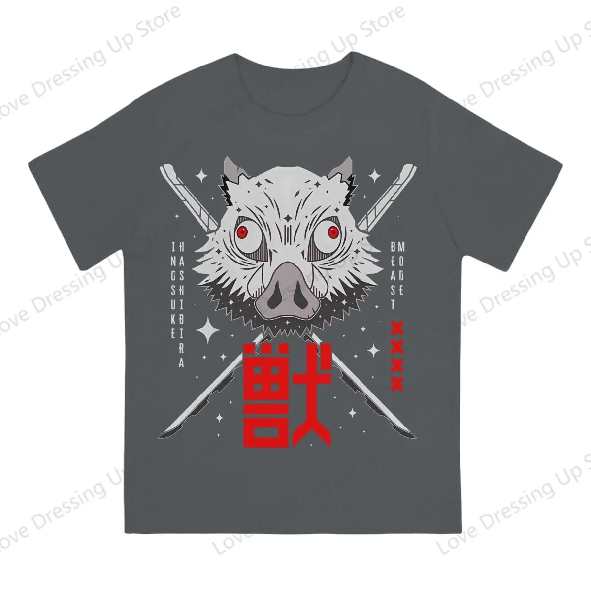 

Beast breathing user Pure cotton printing men's Tshirt Street Cool Tshirts Anime Demon Killer Sport Tops