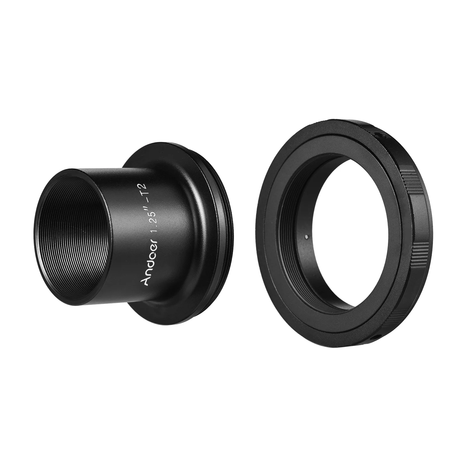 Andoer Camera Telescope Adapter Ring Photography Accessory Replacement for Nikon Camera 1.25 Inch Eyepiece T2 Telescope for Scen