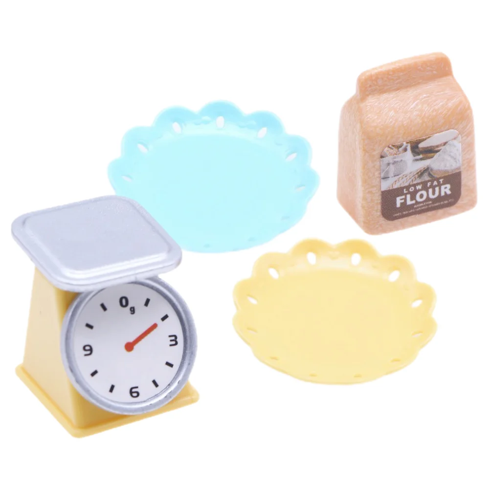 

1 Set of Simulated Kitchenware Pocket Toy Mini Toy House Layout Toy Mini Scale Tray Model