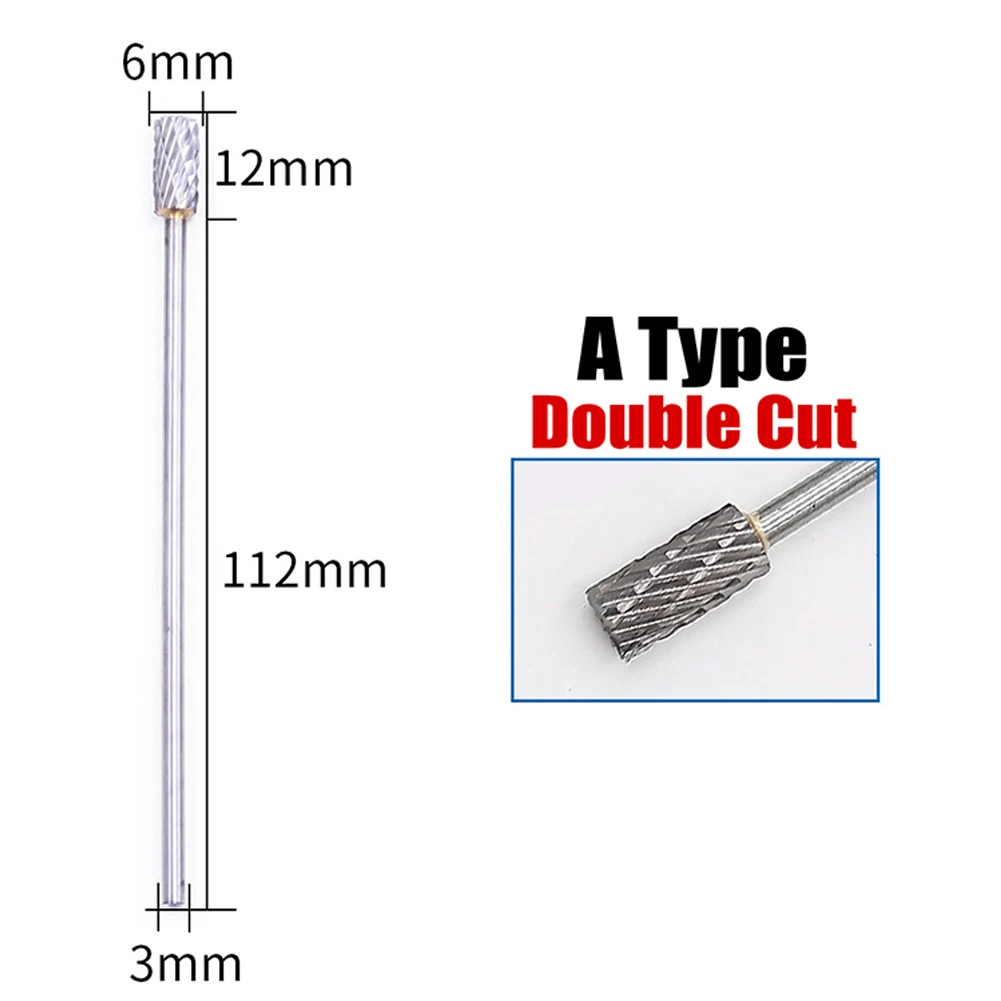 

Tungsten Steel Rotary Burrs Rotary Files Tungsten Steel Burr Tungsten Carbide Engraving Double Cut High Production Efficiency