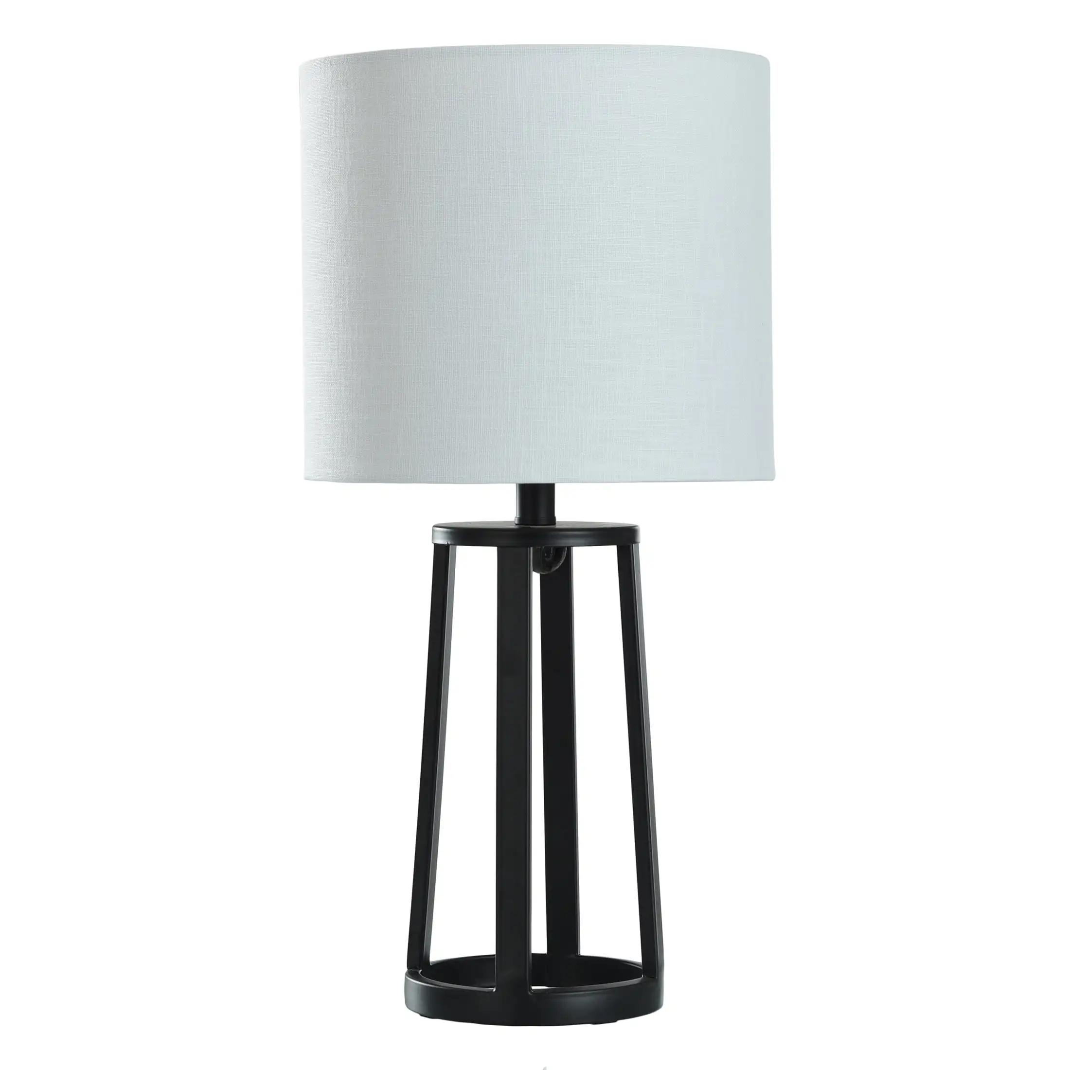 

Modern Matte Black Table Lamp with Classic Drum Shade A Versatile Look That Fits in Any Room