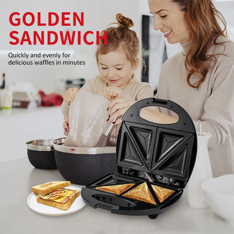 SK839 Home Mini Electric Dual Breakfast Dash Pocket Sandwich