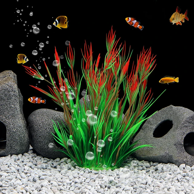 Artificial Seaweed Decor Plastic Aquarium Plants Aquatic Water-weed