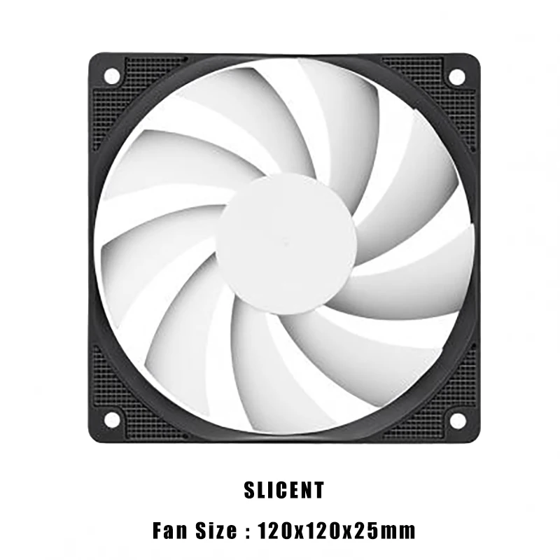 Sama-ventilador Silencioso da Caixa do Computador pc Cooler Corrigir a Velocidade sem Luz Led 40000h Ventilador Silencioso 3pin 120 mm 1200rpm 12v Peças - Imagem 2