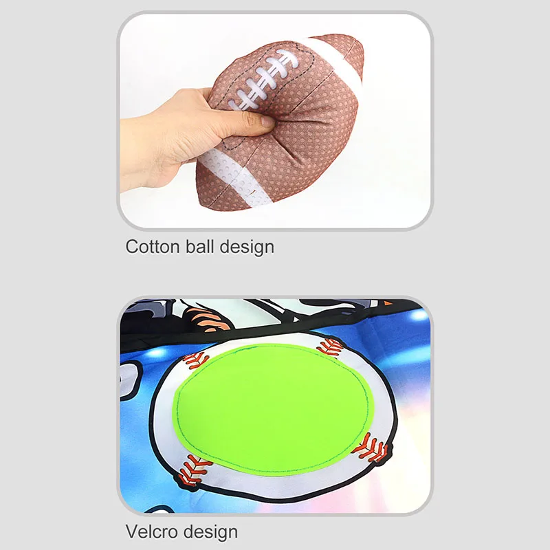 Indoor Casual Floor Games Rugby Baseball Football Sticky Ball Set Suspensibility Party Games Multiplayer Interactive Floor Toys 6