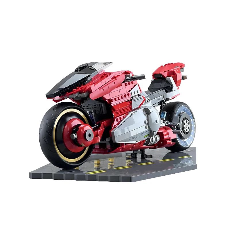 

MOC Creative Building Blocks Model Cyberpunk Motorcycle High-tech Bricks DIY Assembly Construction Toys For Children Gifts