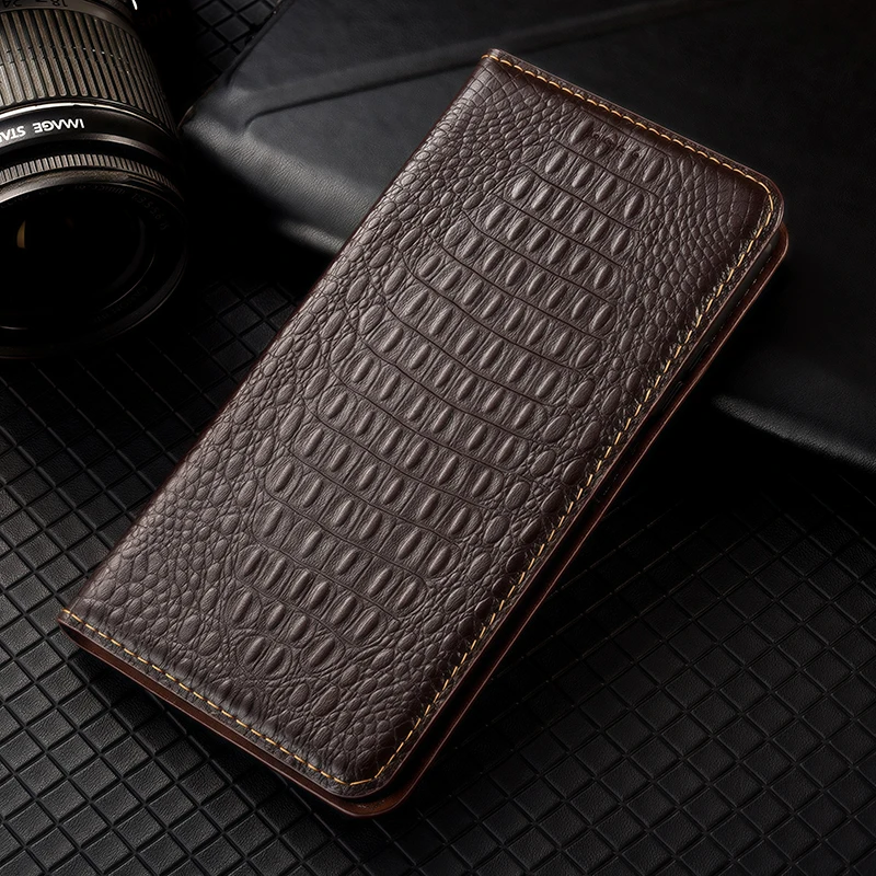 Premium Genuine Leather Flip Cover Wallet Phone Case Shell