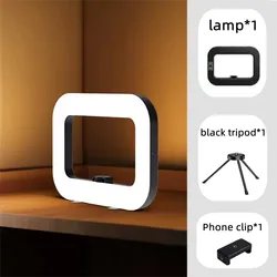 Portable Rechargeable Handheld LED Selfie and Photography Fill Light (With Black tripod)