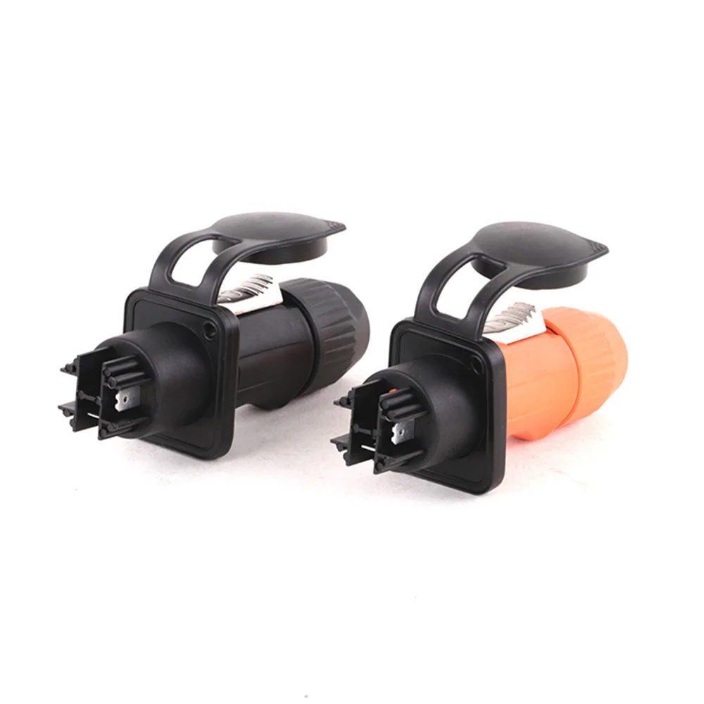 2pcs 3Pins IP65 Waterproof Locking Powercon Connector 20A 250V Power Male Plug or Female Chassis Socket Connector