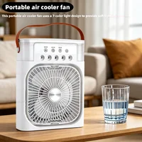 Humidificateur d'air portable 3-en-1, ventilateur USB rafraîchissant, brumisateur d'eau, mini climatiseur silencieux 6
