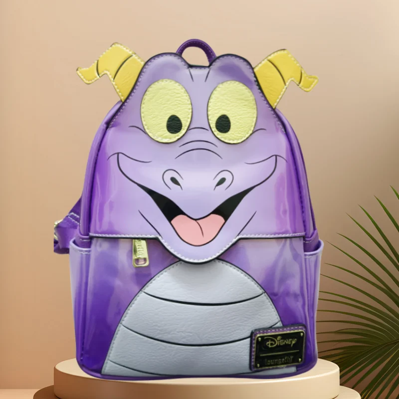 Disney Mickey Mouse Pu Leather Women's Backpack Mermaid Cosplay Leisure Travel Bag Mini Children's Schoolbag 2