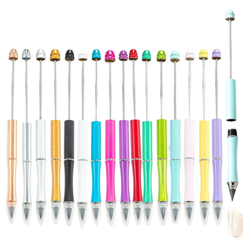 

16Pcs Diy Beaded Pencil For Drawing Eternal Pencil Non-sharpening Ink-free Continuous Writing Pencil