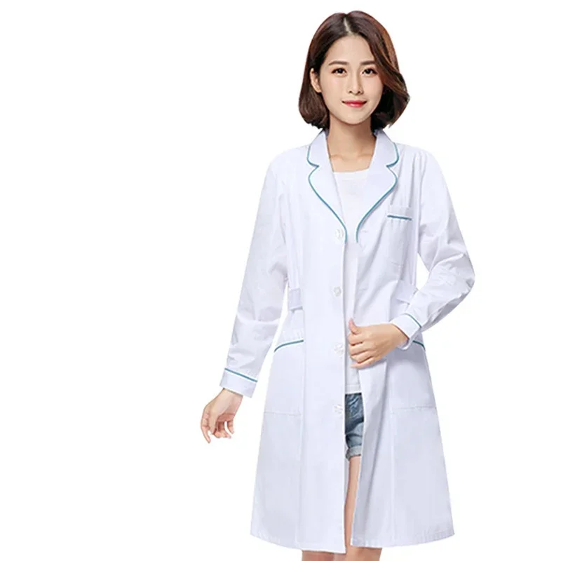 Beauty Uniform Pink Beauty Uniform with Beautician Dress Salon Work Clothes Spa Uniforms Scrubs Coat Spa White Robe Experimental Clothes
