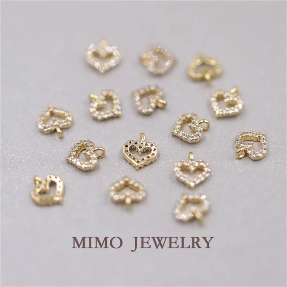 

8.5x7.5mm Shining Crystal Mini Charms Pendants for Making Necklace Earrings Bracelets Handmade Jewelry Craft Decorations M-283