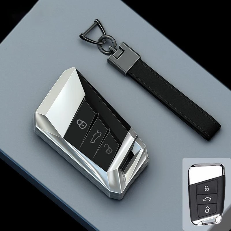 Zink-legierung Auto Schlüssel Fall Abdeckung Für VW Golf 8 MK8 ID.3 ID.4 Cupra Octavia SEAT Leon MK4 2020 2021 Formentor Tarraco – Detail 13