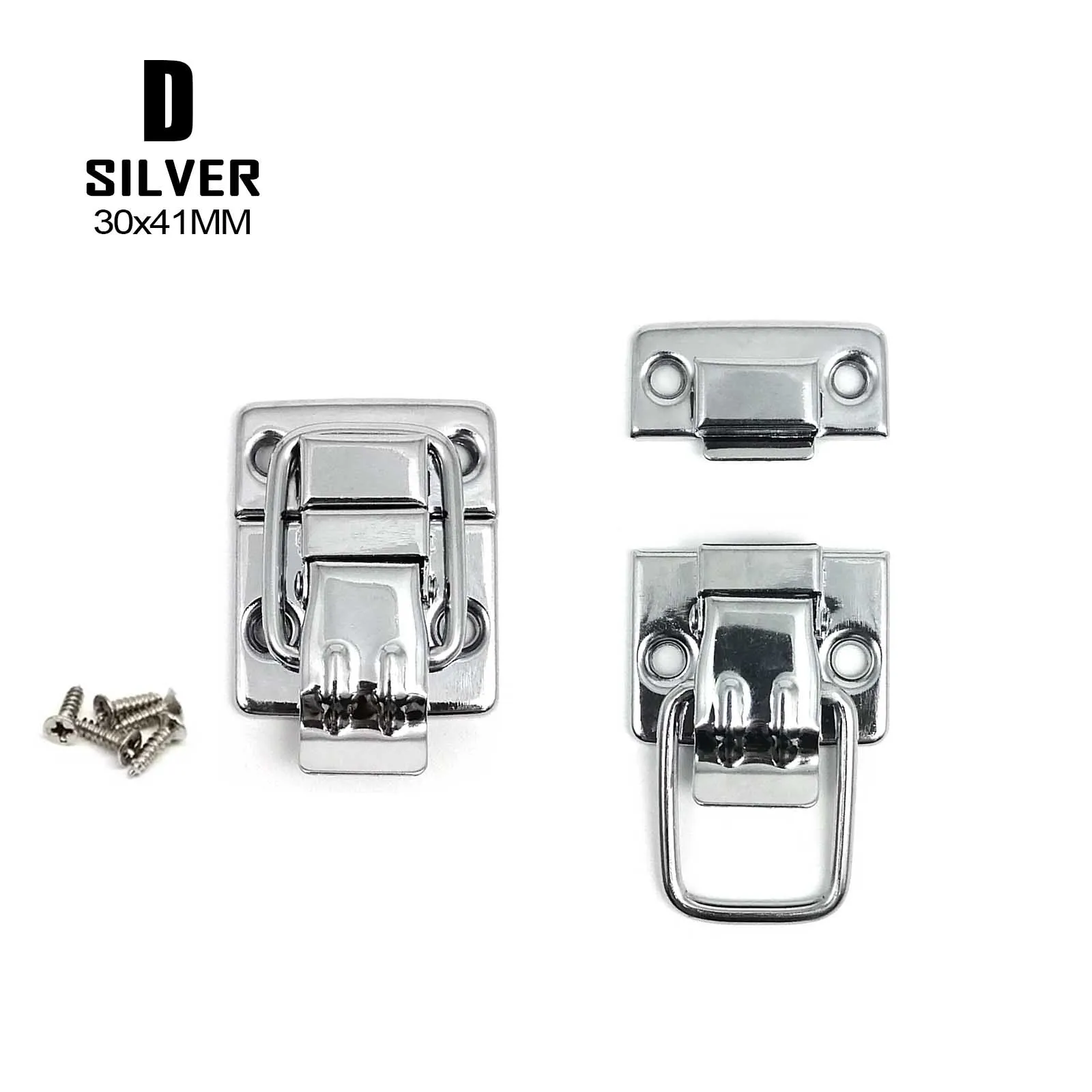Bronze Silver Golden Jewelry Box Toggle Catch Hasp Latch Lock with Screw