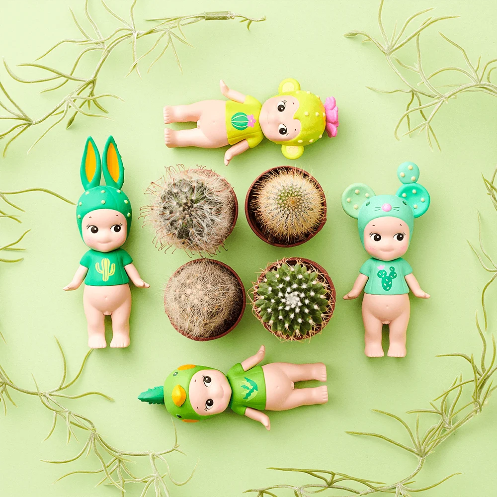 Sonny Angel Cactus Series Blind Box toy for girl Random box doll Lucky box Rabbit Monkey Mouse Parrot